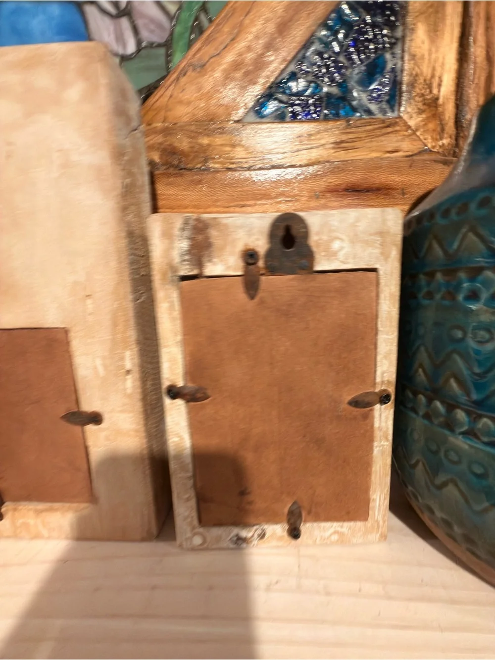 Hand-Carved Natural Wood Framed mirrors, created for inspiration of Architecture